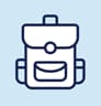 donation icon school bag