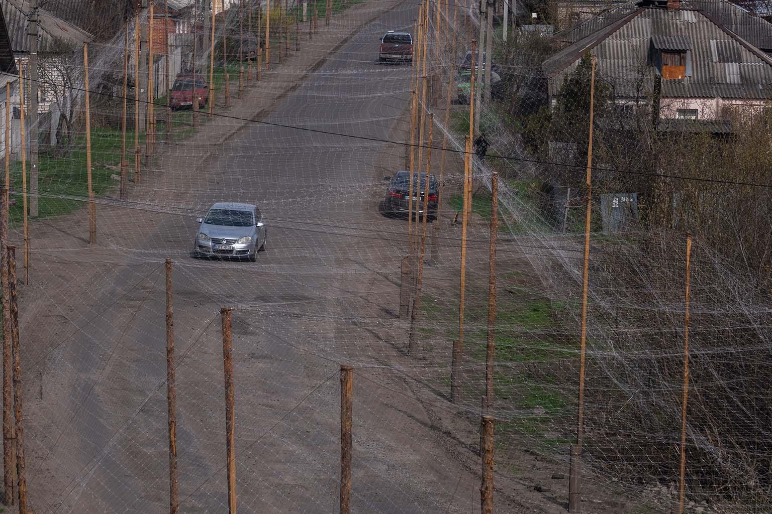 De stad Izium, Kharkiv regio (Oekraïne)