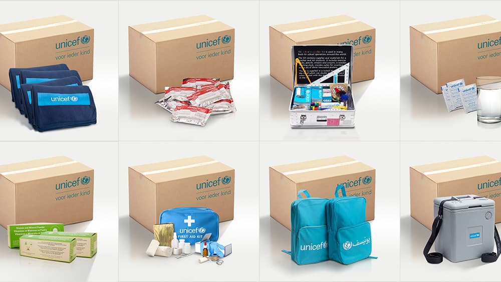 Webshop producten UNICEF