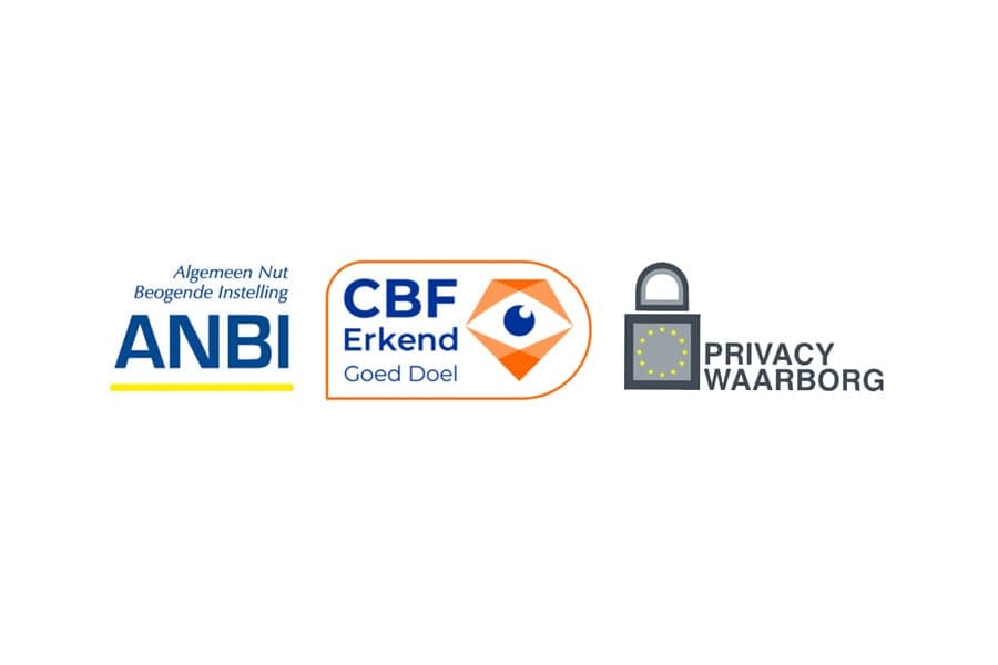 ANBI, CBF en Privacy waarborg logo's op een rij