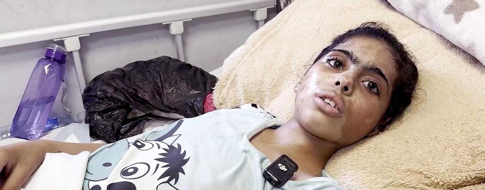 Misk uit Gaza in het ziekenhuis