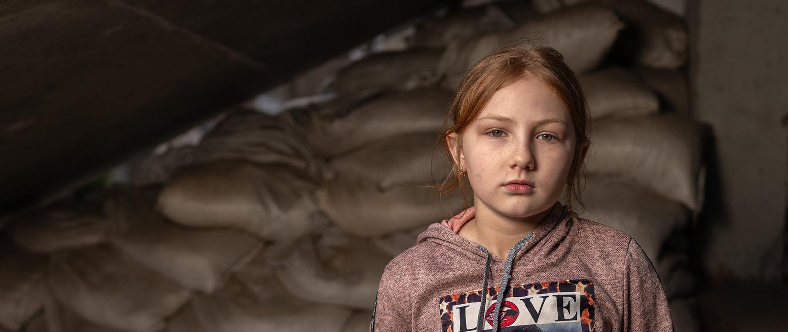 Liia in Izium, Oekraïne