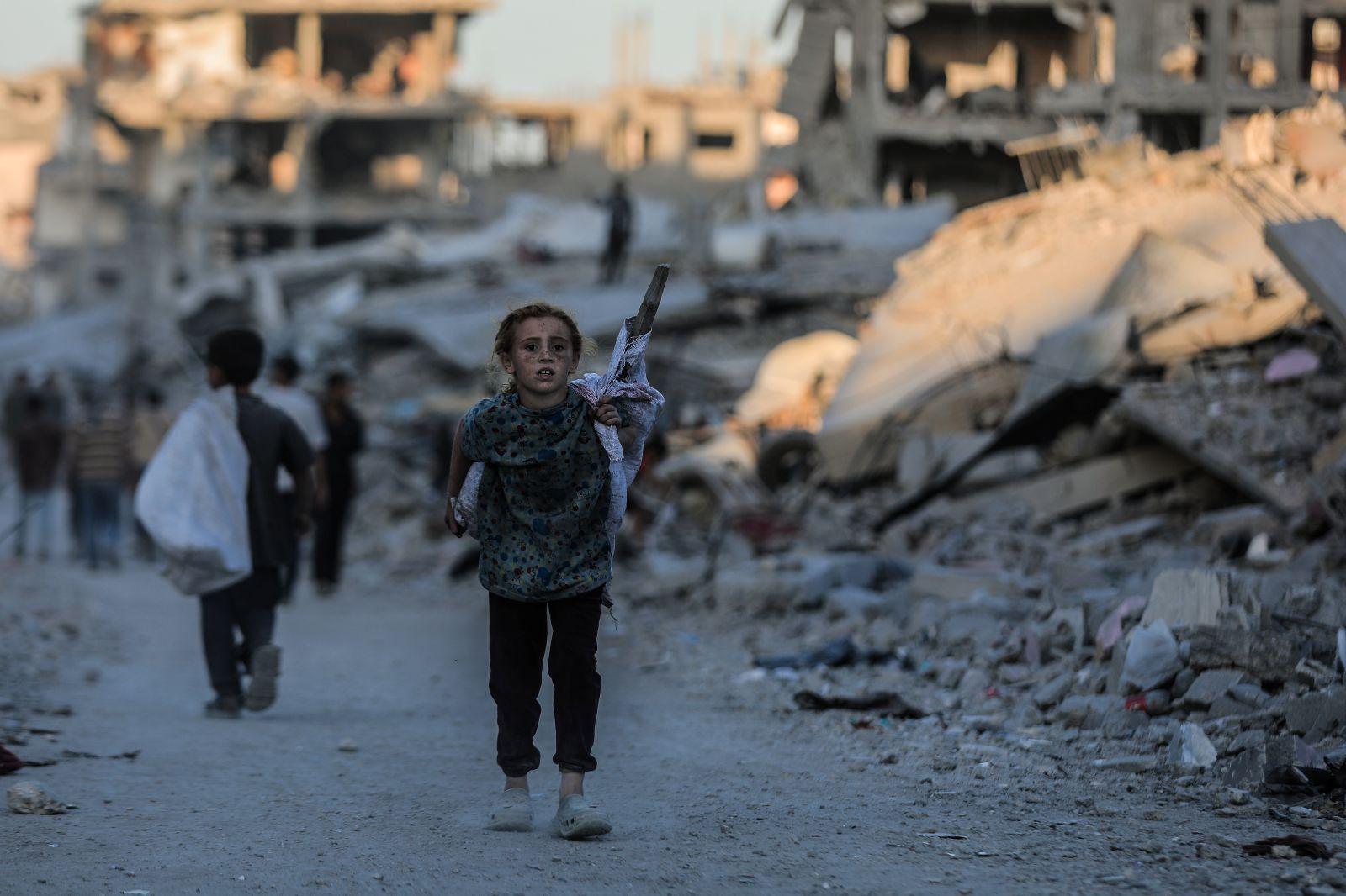 Meisje in Noord-Gaza