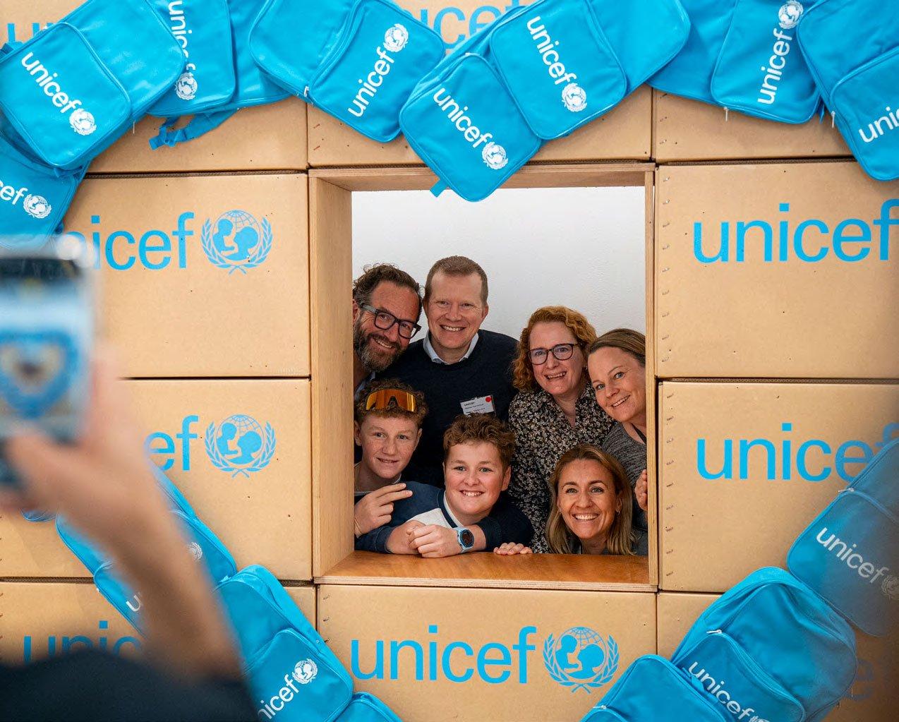 Familie bij UNICEF