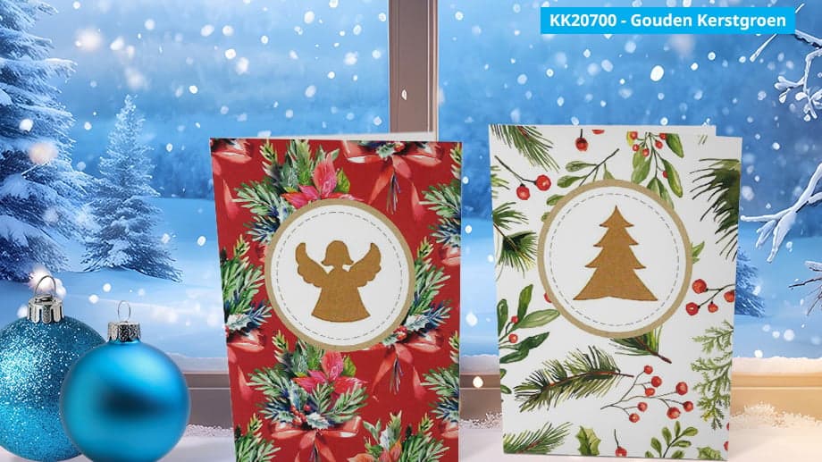 Gouden kerstgroen