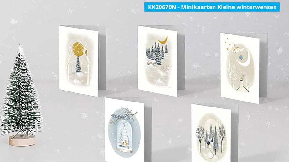 Mini kaarten klein winter