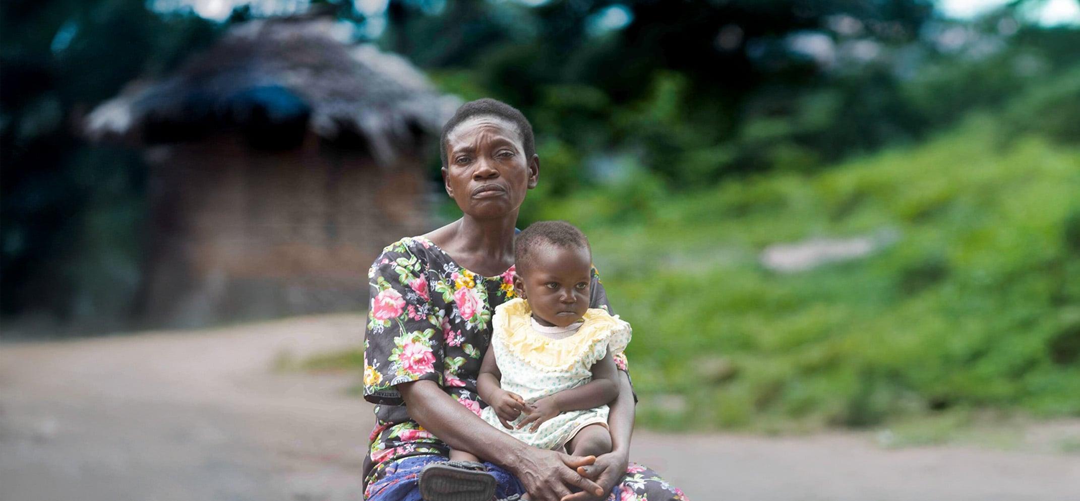Moeder met kind in de Democratische Republiek Congo