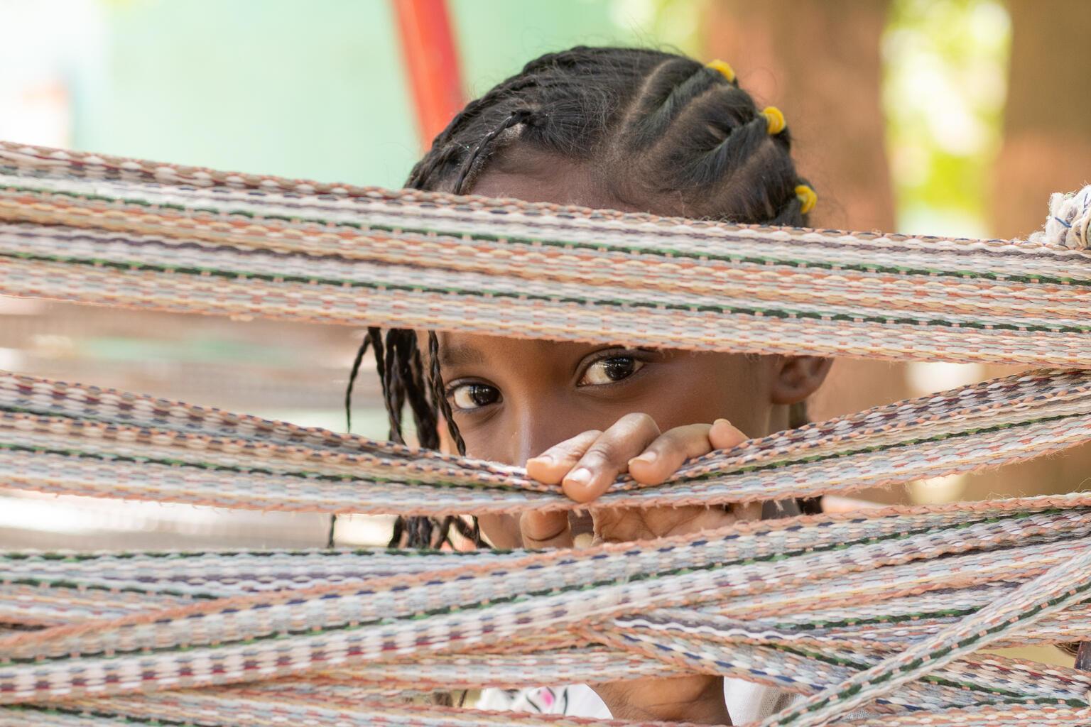 Naba in Soedan gaat dagelijks naar een kindvriendelijke plek.