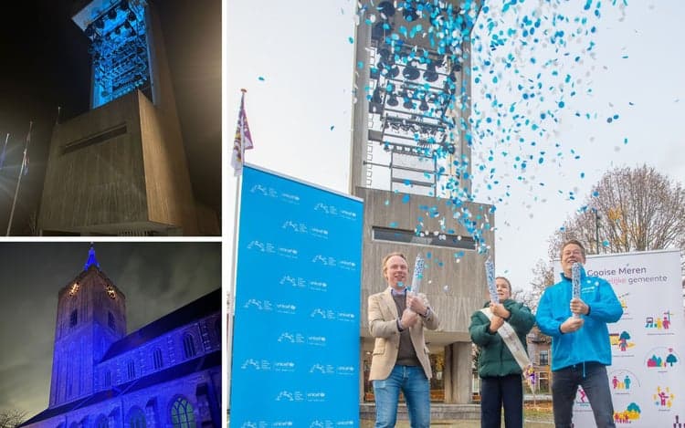 Nederland kleurt blauw