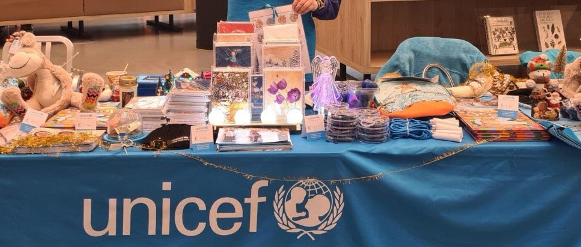 UNICEF-vrijwilligers in actie.