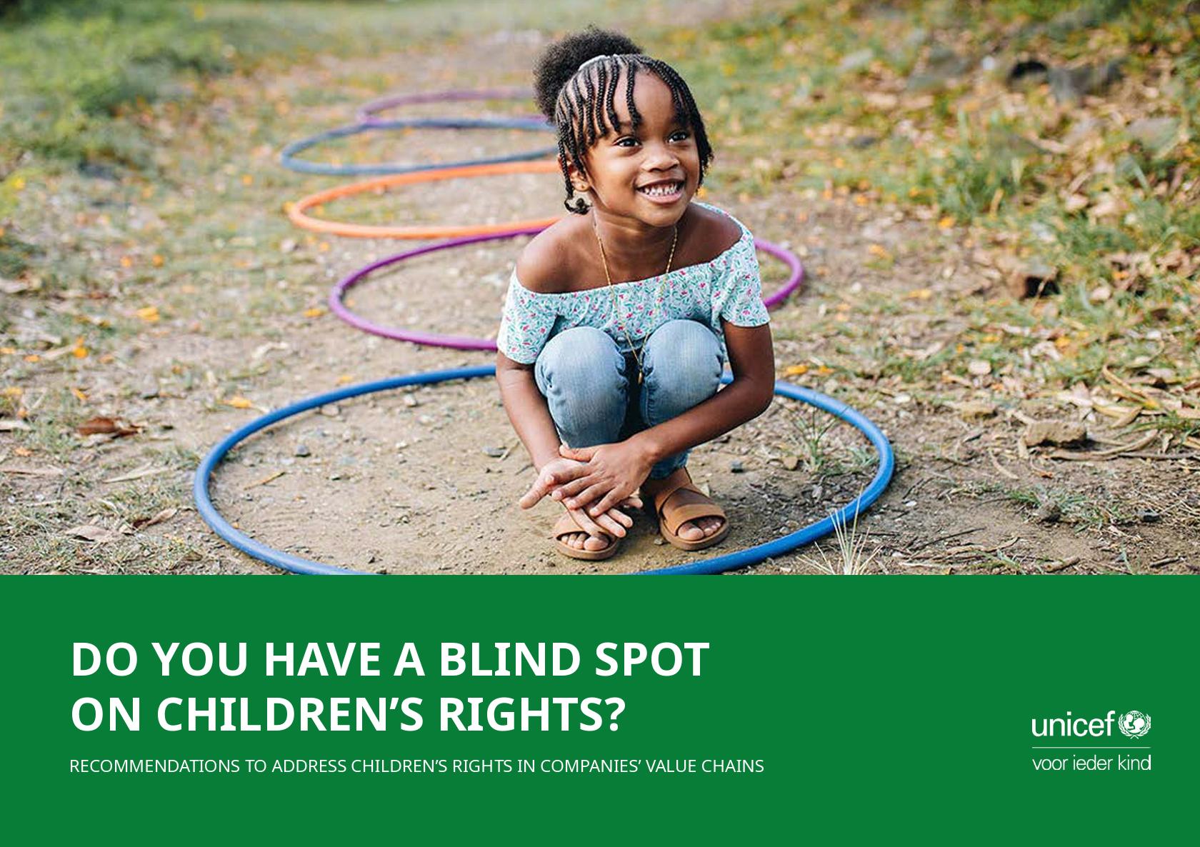 Voorblad van het rapport 'Do you have a blind spot on children's right?'