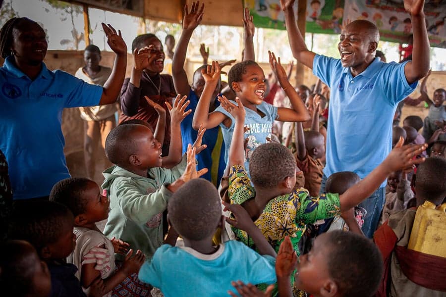 Kindvriendelijke ruimte in Congo.