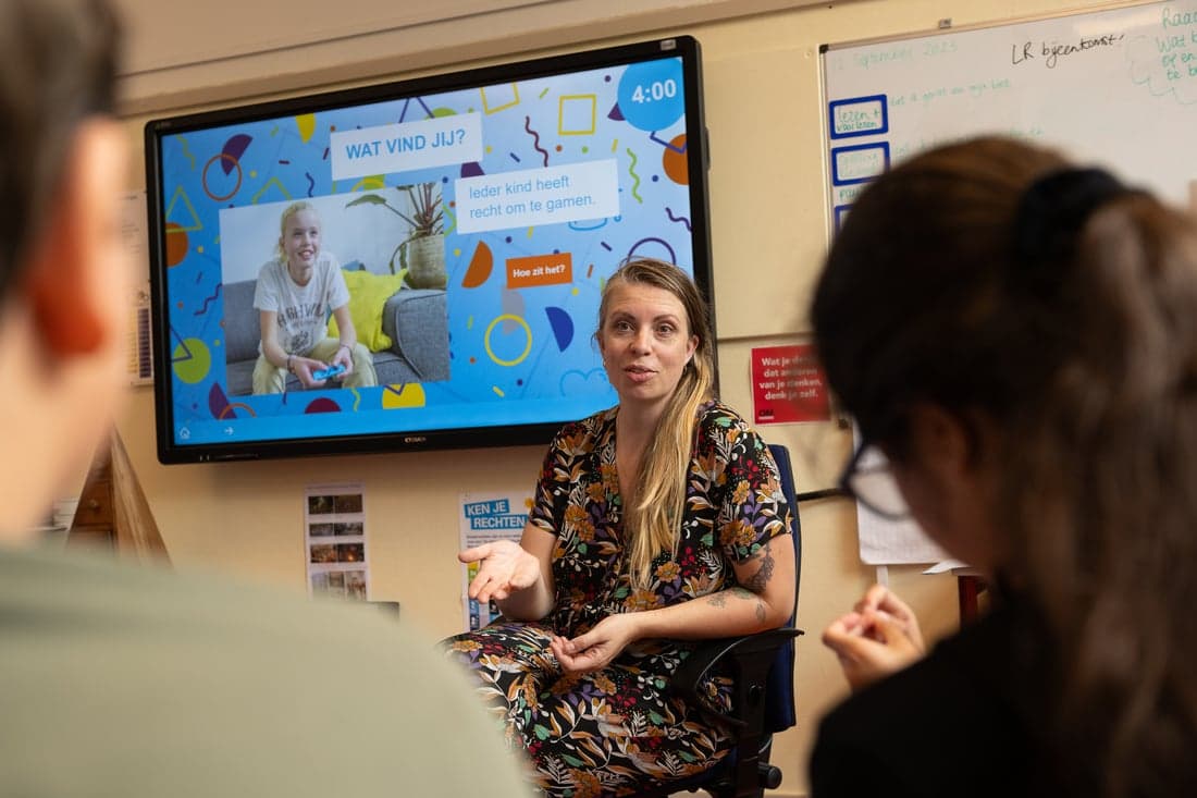 Unicef Ken je Rechten les op Gelderlandschool Den Haag.