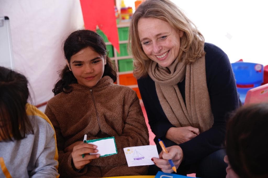 Suzanne met kinderen