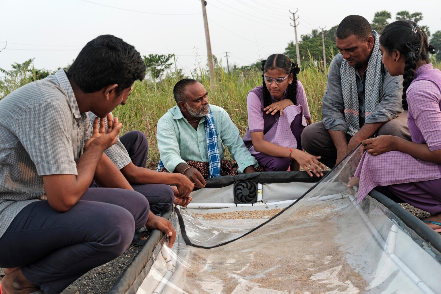 zelfgemaakte rijstdrogers india
