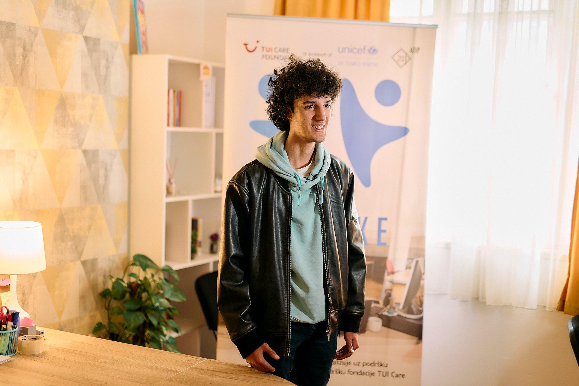 Lazar Mikulic voor poster