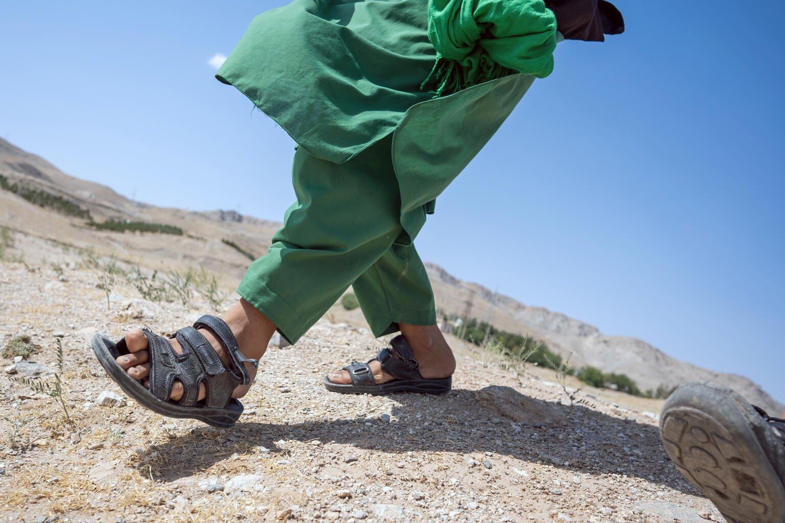 kind op de vlucht Afghanistan