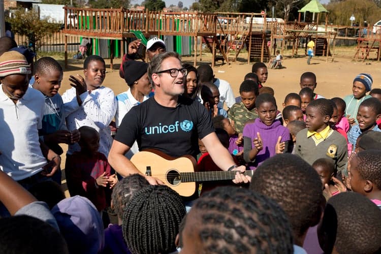Guus Meeuwis in Zuid-Afrika.