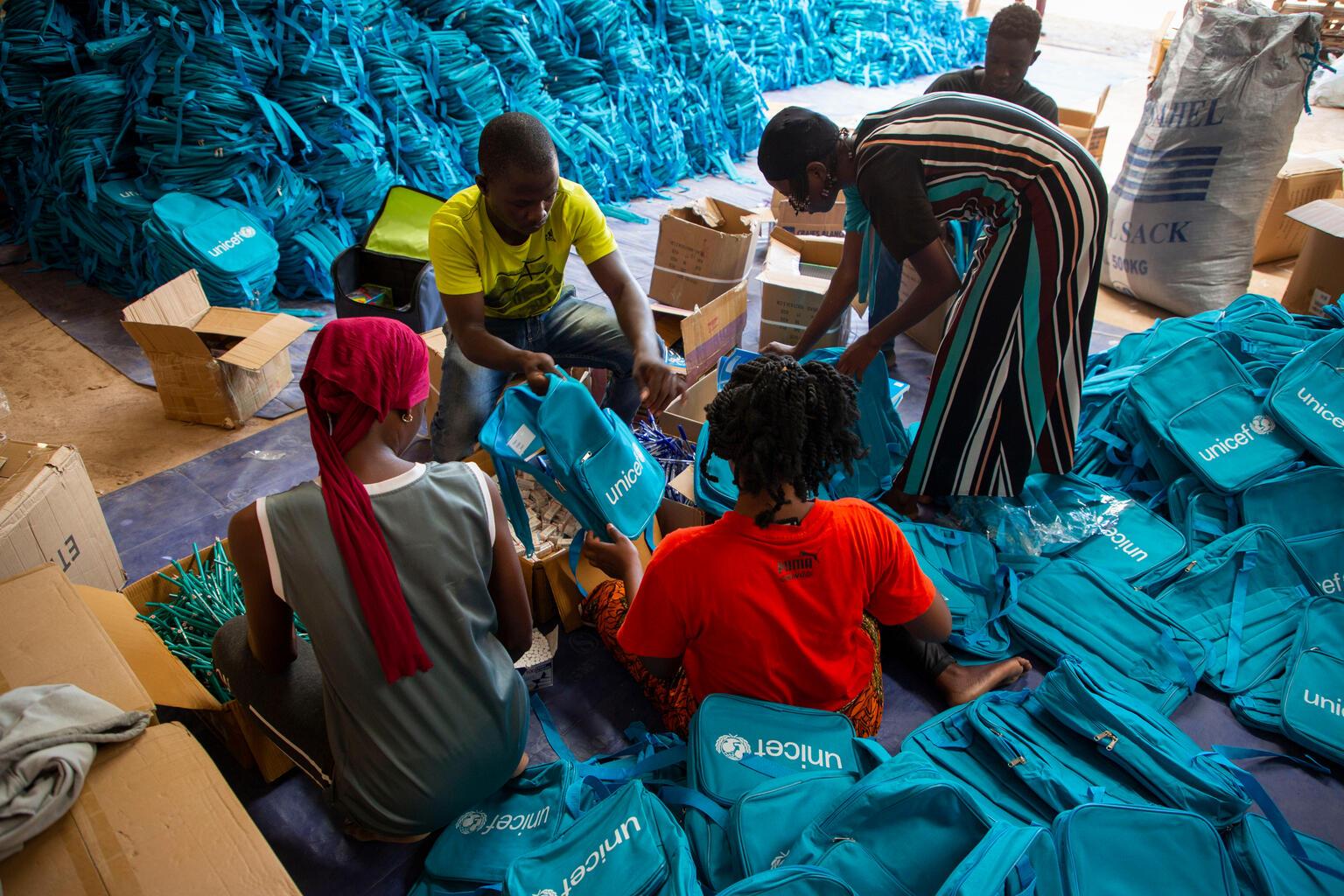 UNICEF-pakhuis in Burkina Faso