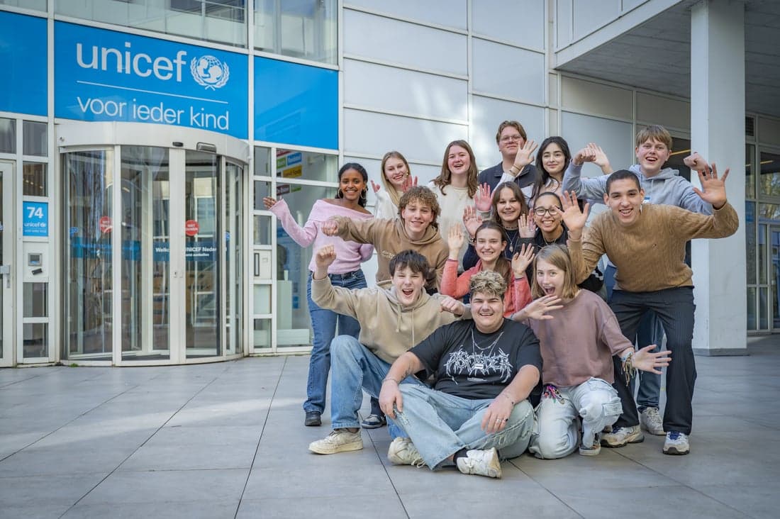 UNICEF jongerenpanel groepsfoto 2025